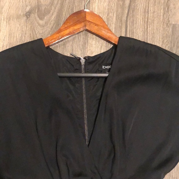 Bebe Real Leather & Modal Faux Silk Kimono Romper XXS / XS - Picture 2 of 6